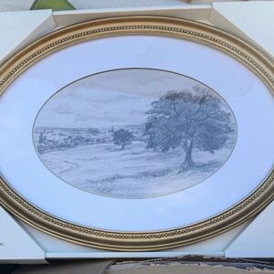 Hearth & Hand Gold Framed Landscape Art